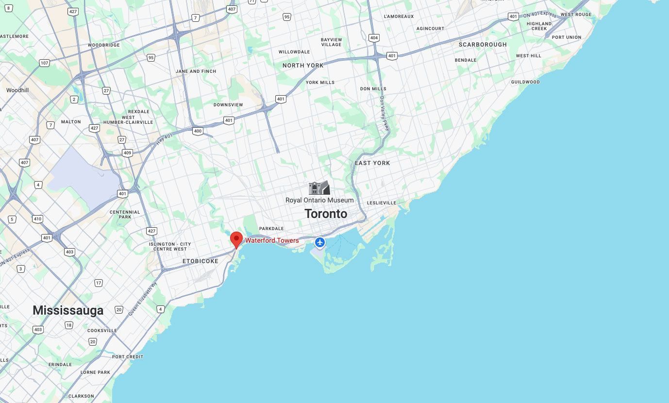 Waterford Condos - Suite 1504 Map
